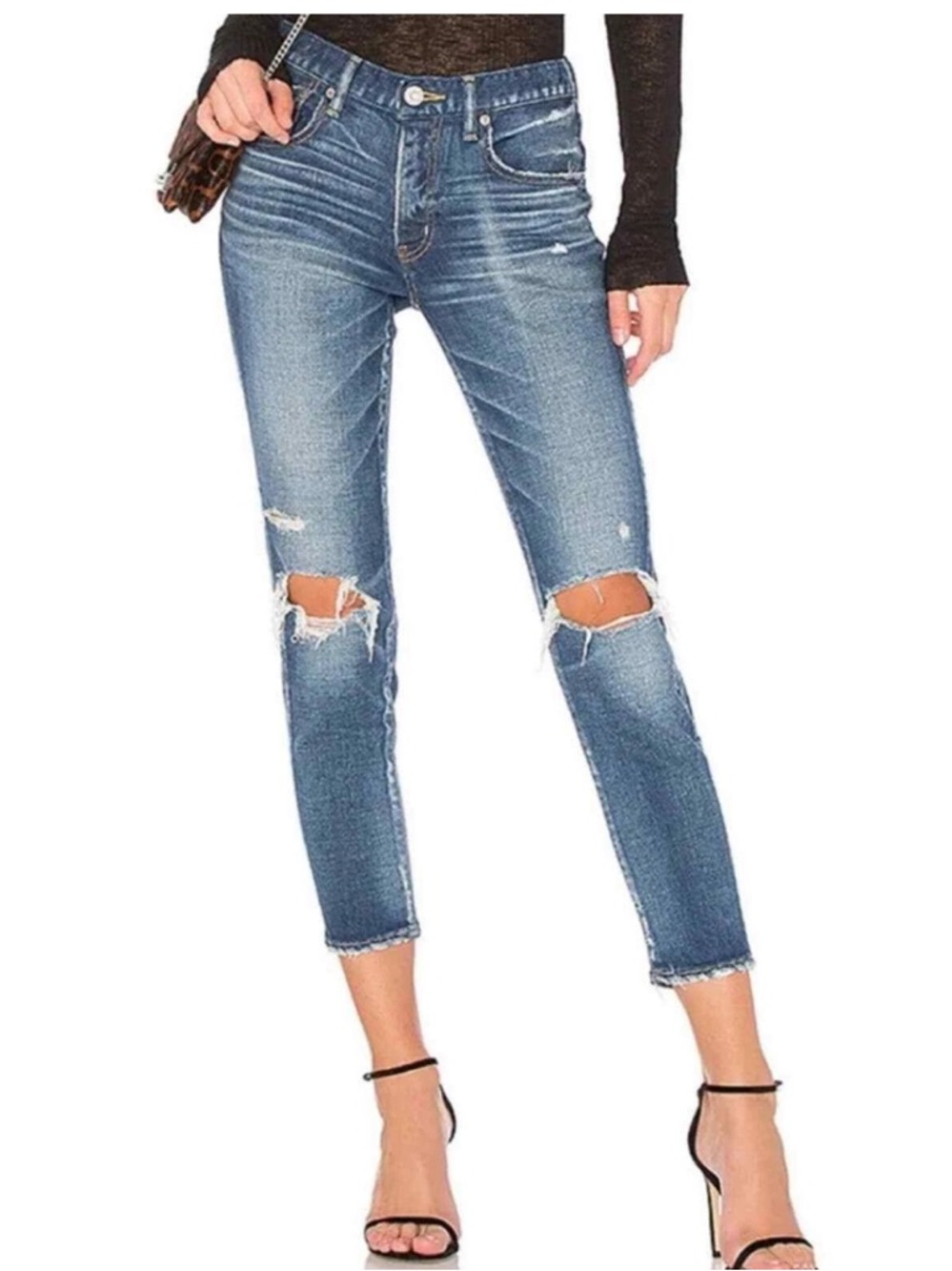 Moussy Distressed Skinny Jeans Size 26
